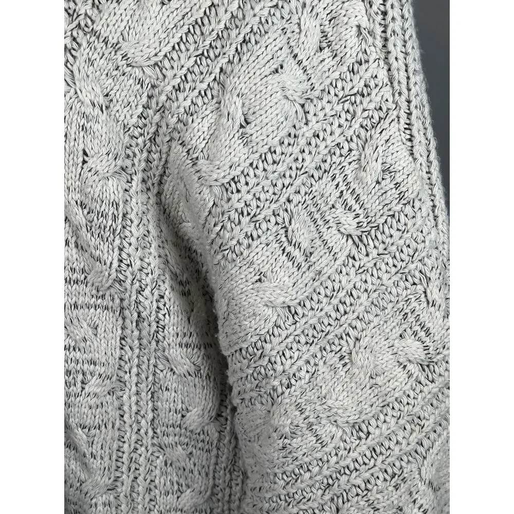 Northern Angel Anthropologie Sweater Womens Large Faux Fur Trim Batwing Cardigan